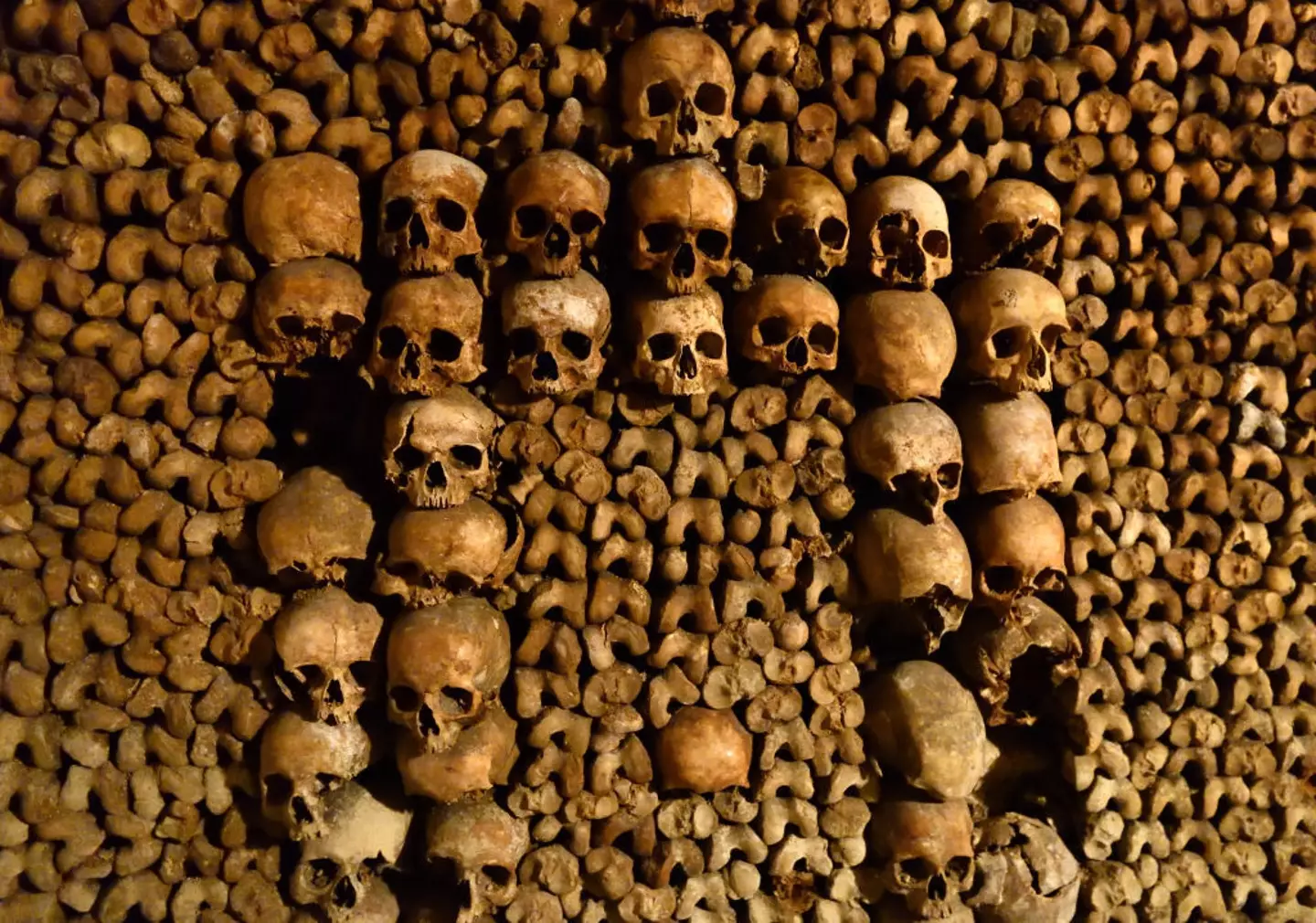 More than six million skeletons are housed underneath the streets of Paris.