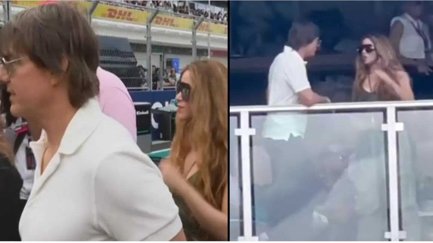 People questioning why Tom Cruise and Shakira appeared to attend Miami GP together