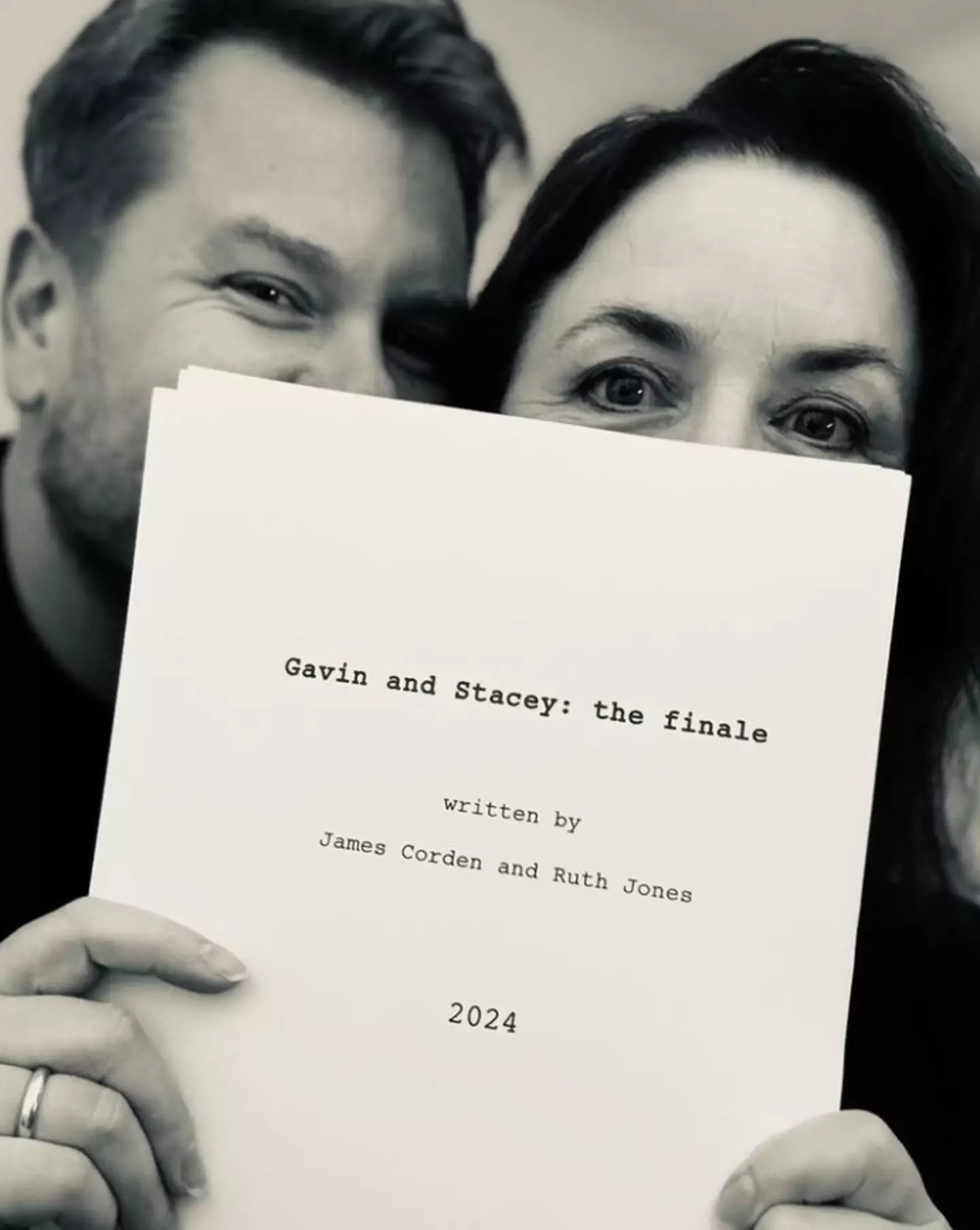 James Corden and Ruth Jones confirmed the last episode. Instagram/ @j_corden