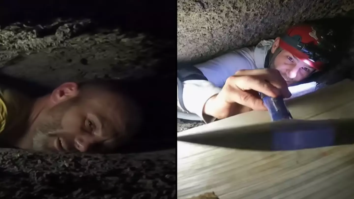 People vow to 'never do anything like' worst nightmare situation as caver gets stuck while exploring