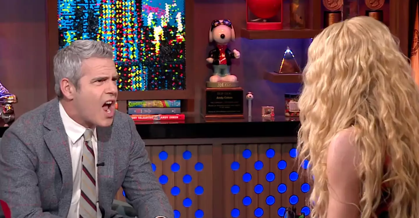 Host Andy Cohen was left gobsmacked.