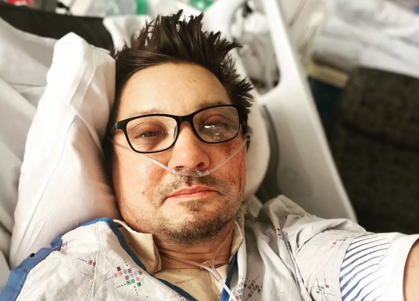 The actor suffered a horrific injuries from the accident (Instagram/@jeremyrenner)