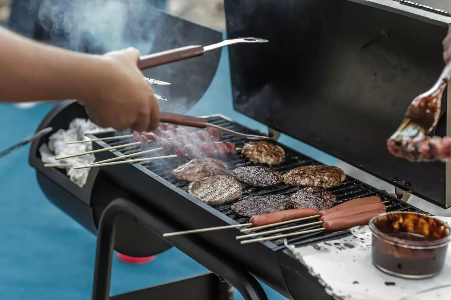 The woman says her neighbour was less than impressed after she hosted a barbecue.