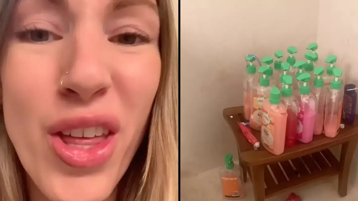 Woman leaves date after finding an ungodly amount of shampoo in his shower