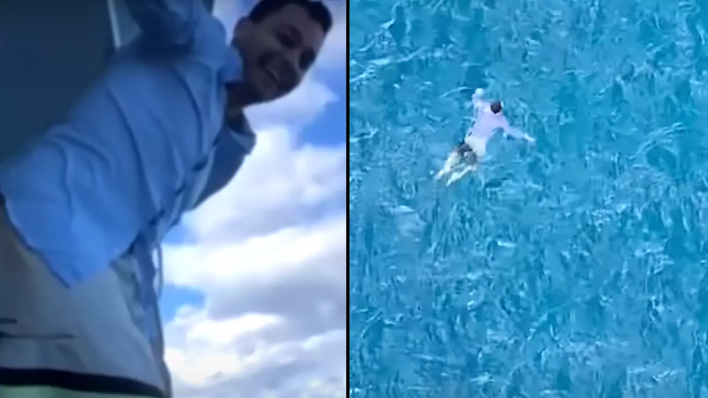 Footage shows what happened after man survived jumping off 11th deck of a cruise ship