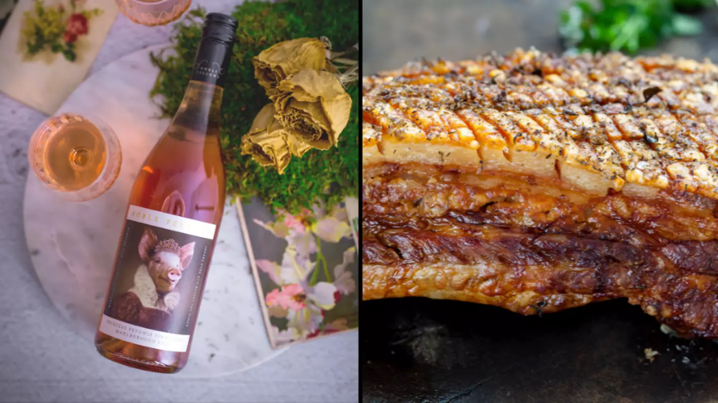 Noble Fellows Wines Has Released A Roast Pork-Infused Pinot Rosé