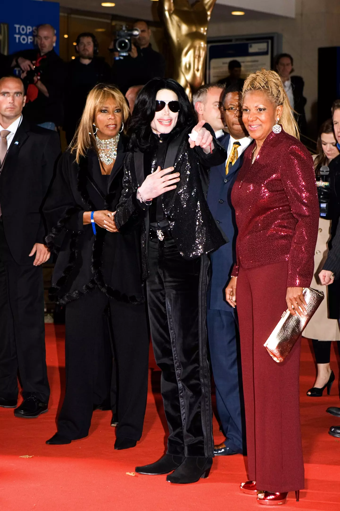 Simon (left) spent two weeks protecting Michael Jackson.