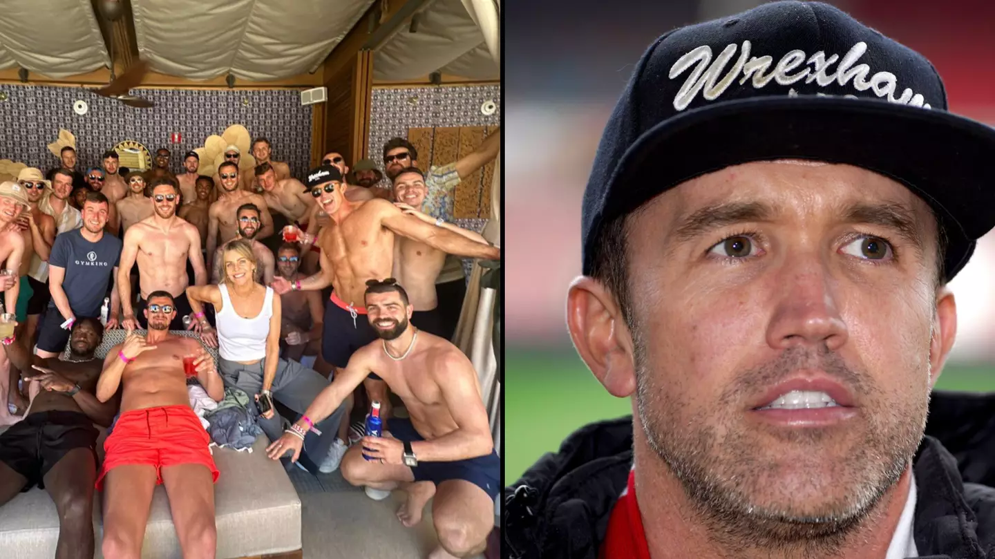 Rob McElhenney shows up Wrexham players by looking more ripped than any of them at Vegas pool party