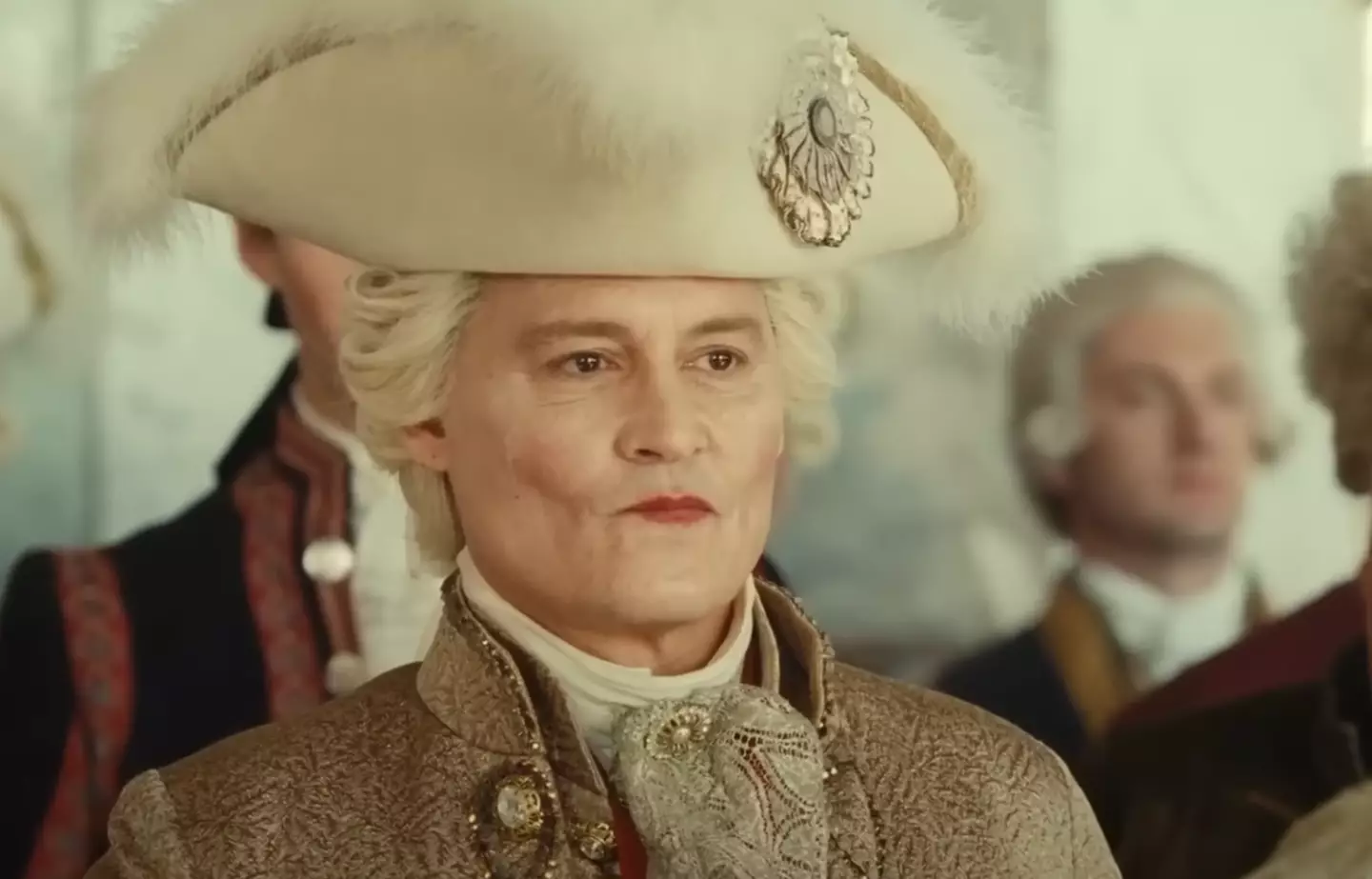 Johnny Depp stars as Louis XV.
