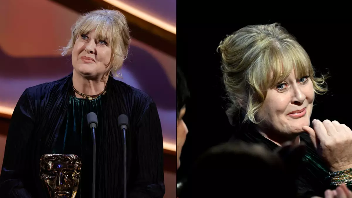 BAFTA viewers have 'jump scare' at Sarah Lancashire's real voice as she accepts Best Leading Actress