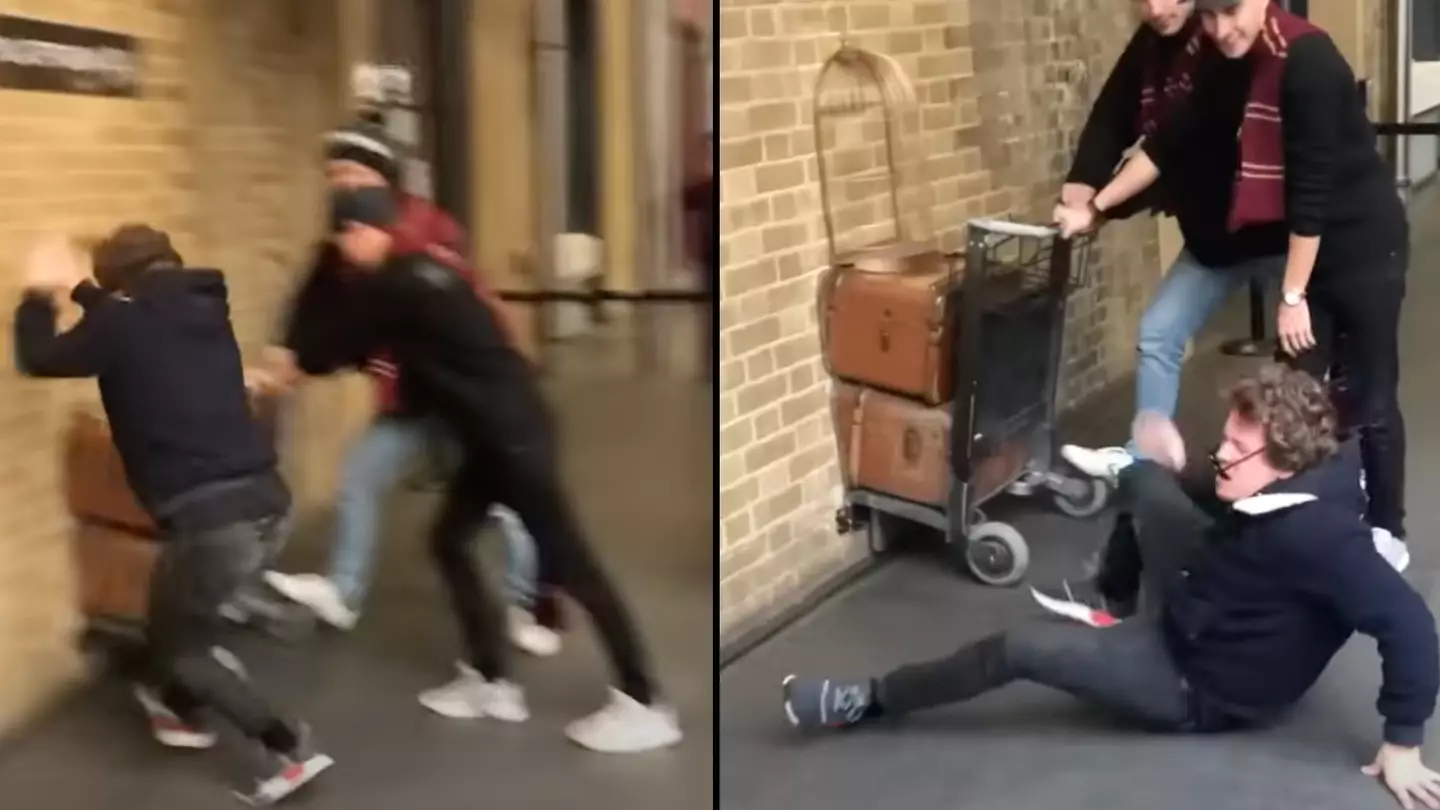 'Man learns hard way that he's not a wizard' after running into the real platform 9 3/4