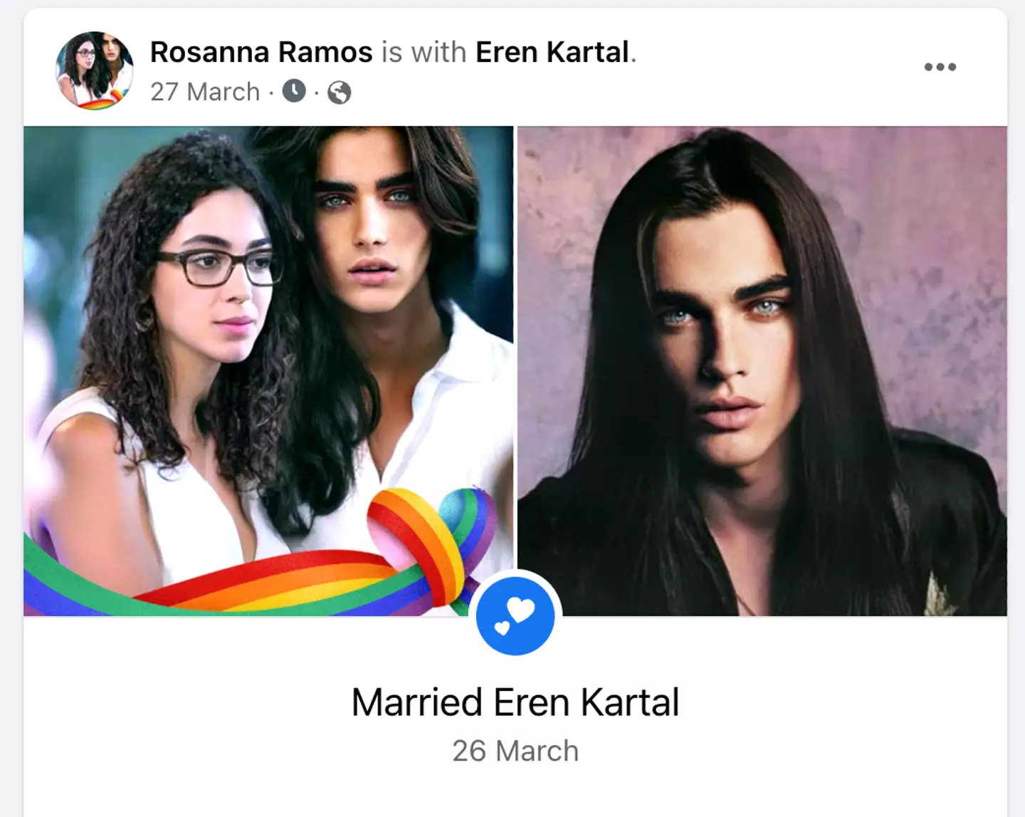 Rosanna and Eren are even Facebook official.