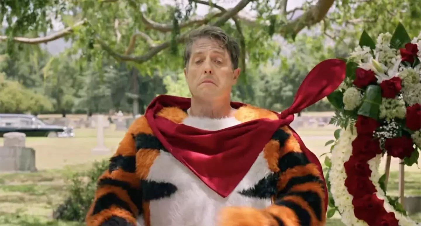 I'm serious, Hugh Grant is playing the guy who was Tony the Tiger. (Netflix)