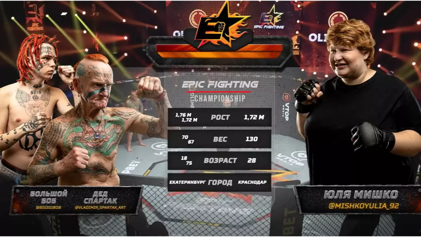Pensioner, 75, And Grandson 18, Take On Female In Two-On-One MMA Fight