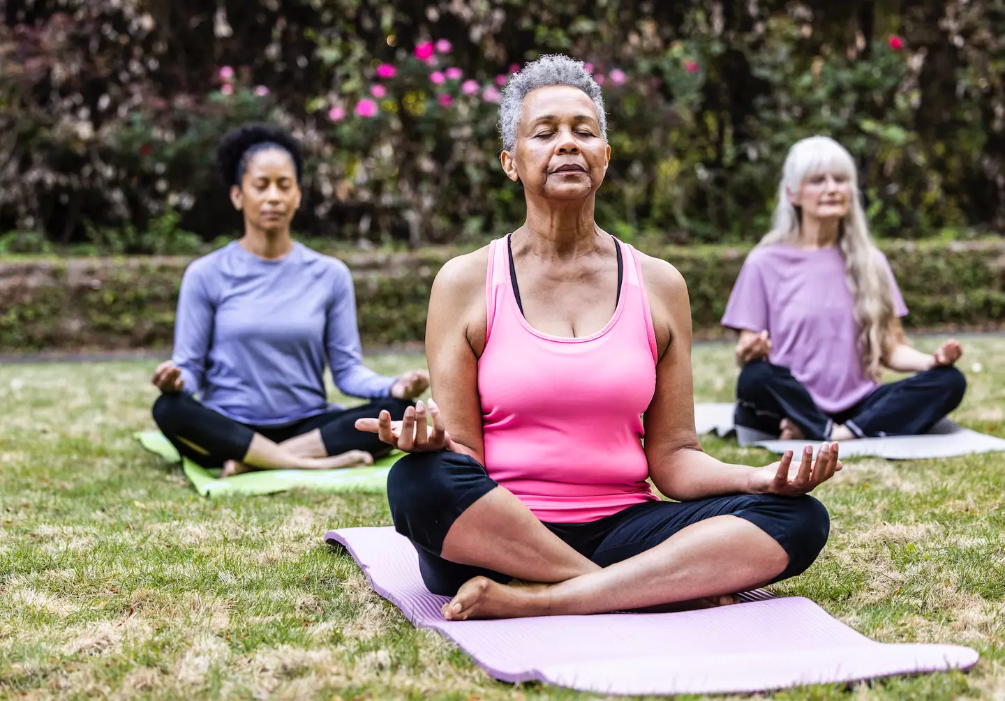 More and more studies are revealing the benefits of yoga in combatting some of the effects of ageing. (Getty Stock Images/MoMo Productions) 