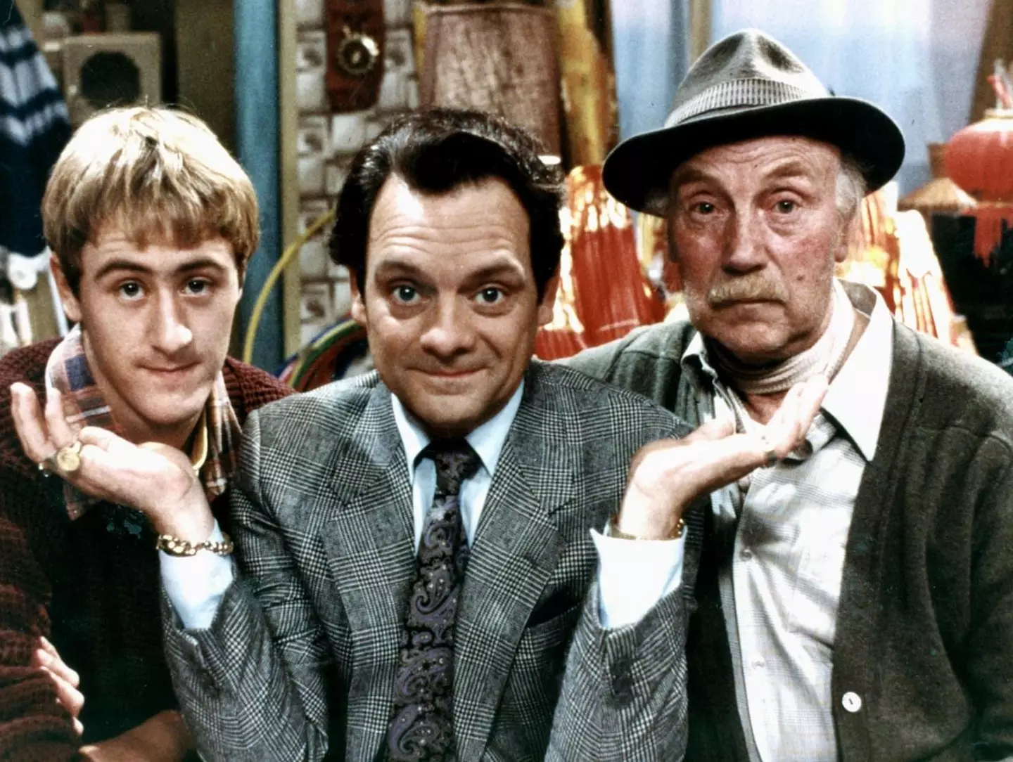 Nicholas Lyndhurst (far left) in Only Fools and Horses.