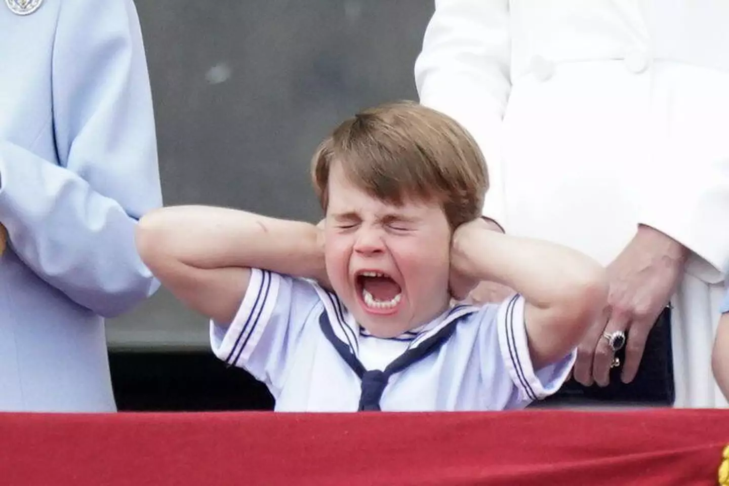 Prince Louis also misbehaved on Buckingham Palace's balcony at the Jubilee.