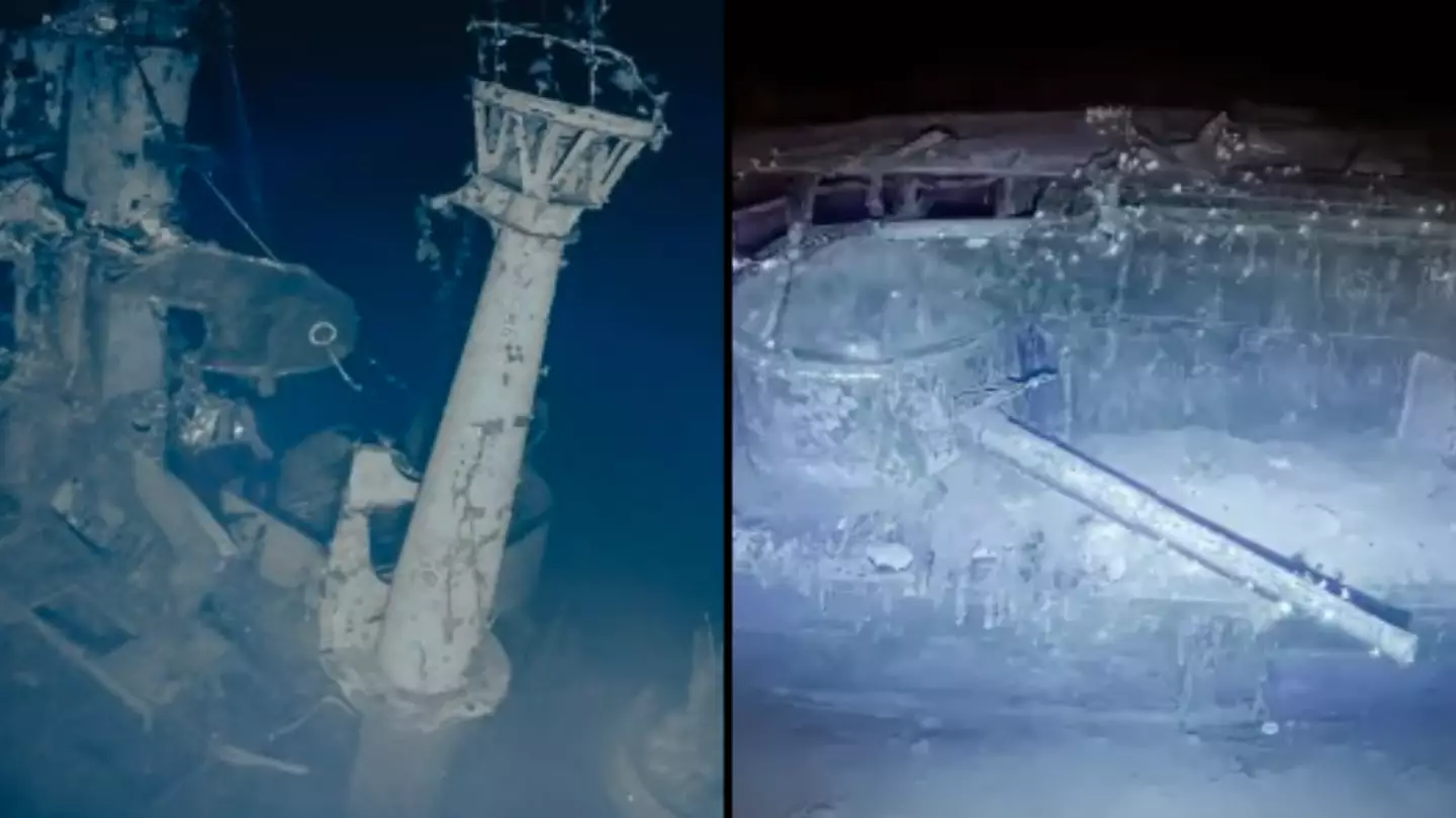Ghostly new footage shows fascinating details from WWII shipwrecks