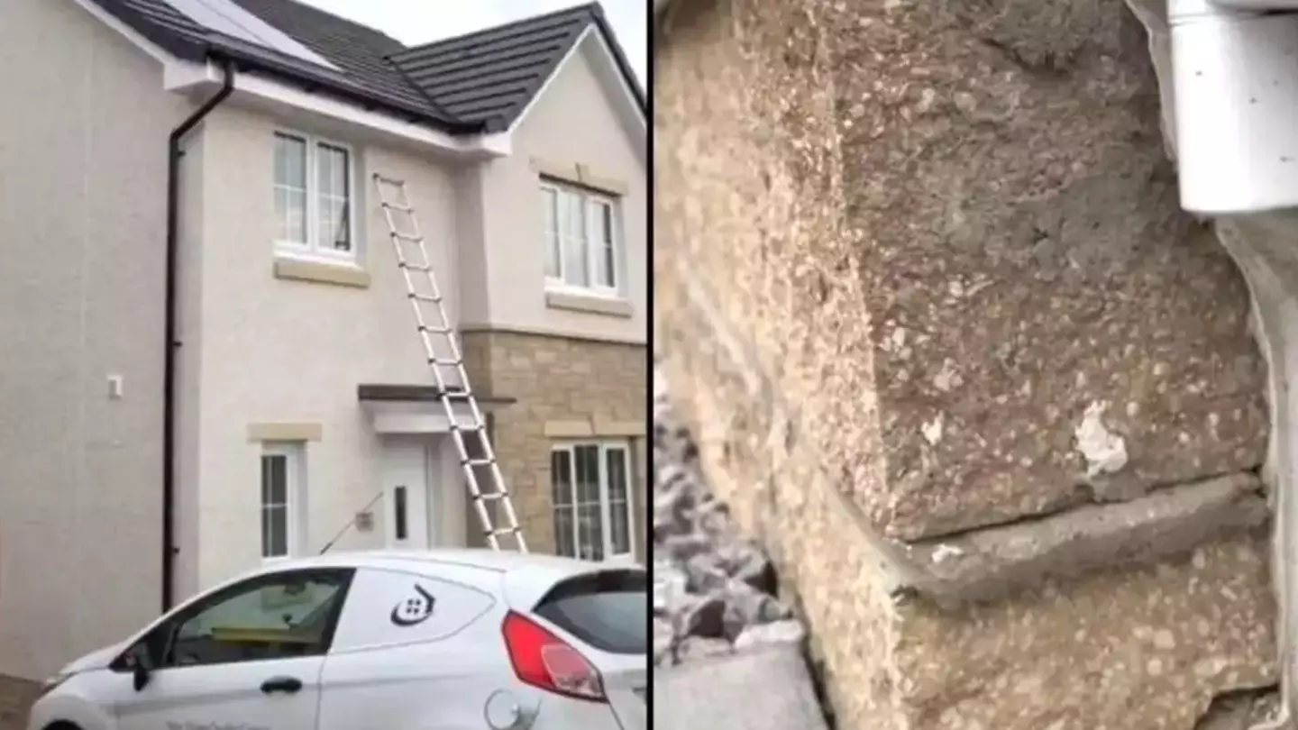 Brits shocked by inside of 'shocking' new build home left half finished 