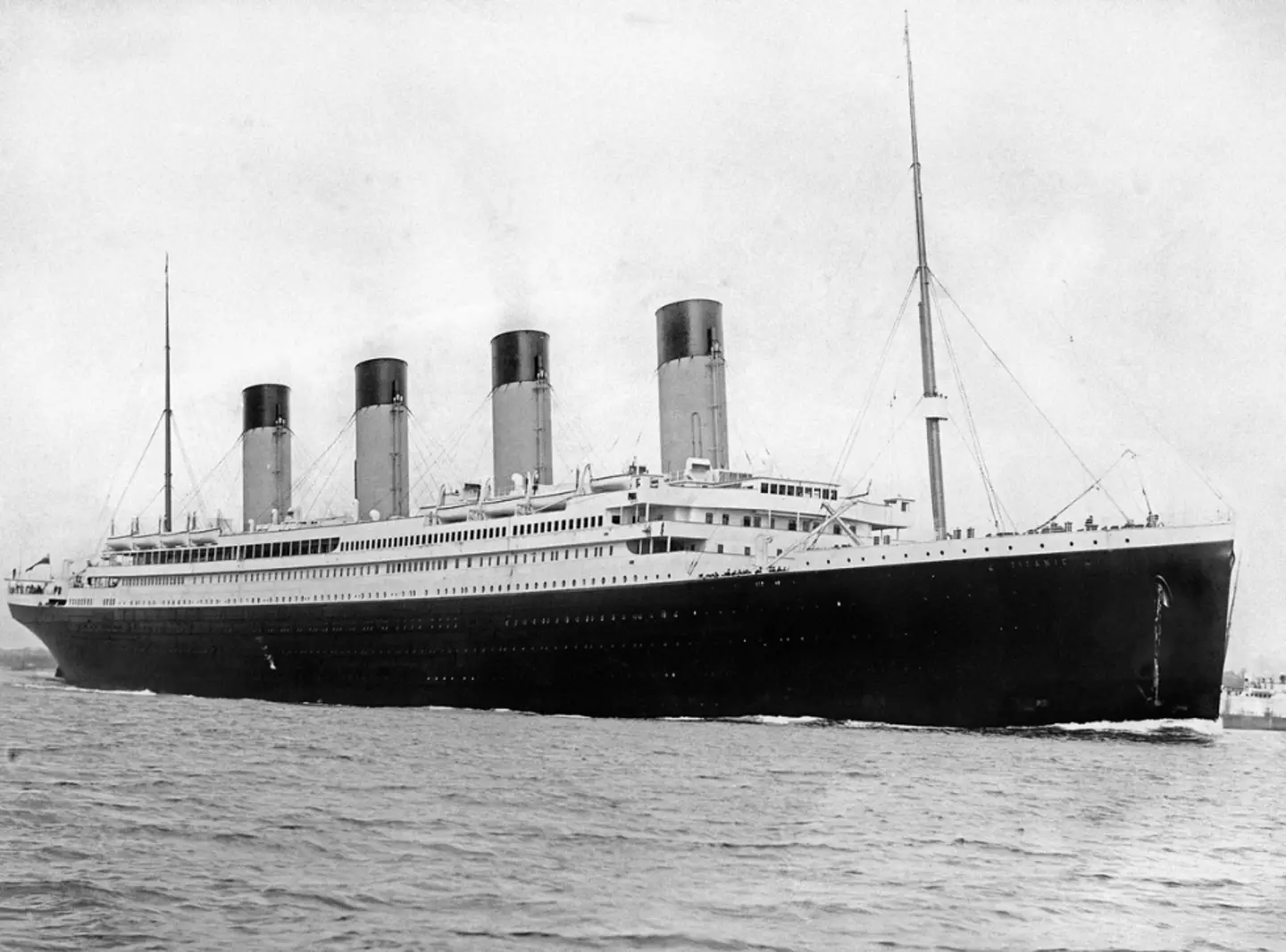 The Titanic sank in the Atlantic Ocean in 1912.