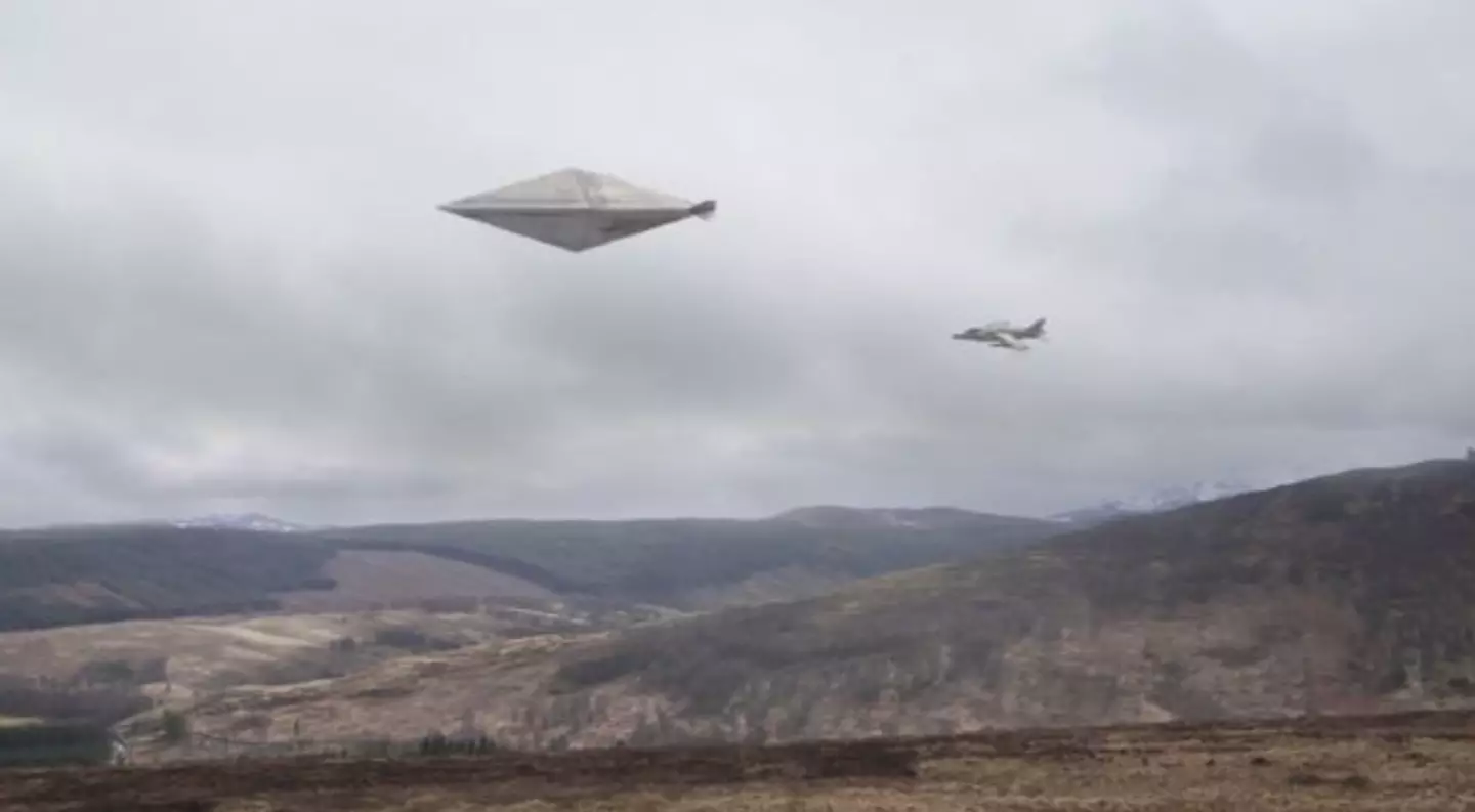 A mock-up of the world’s ‘clearest UFO photo’ was made after the photo went missing.