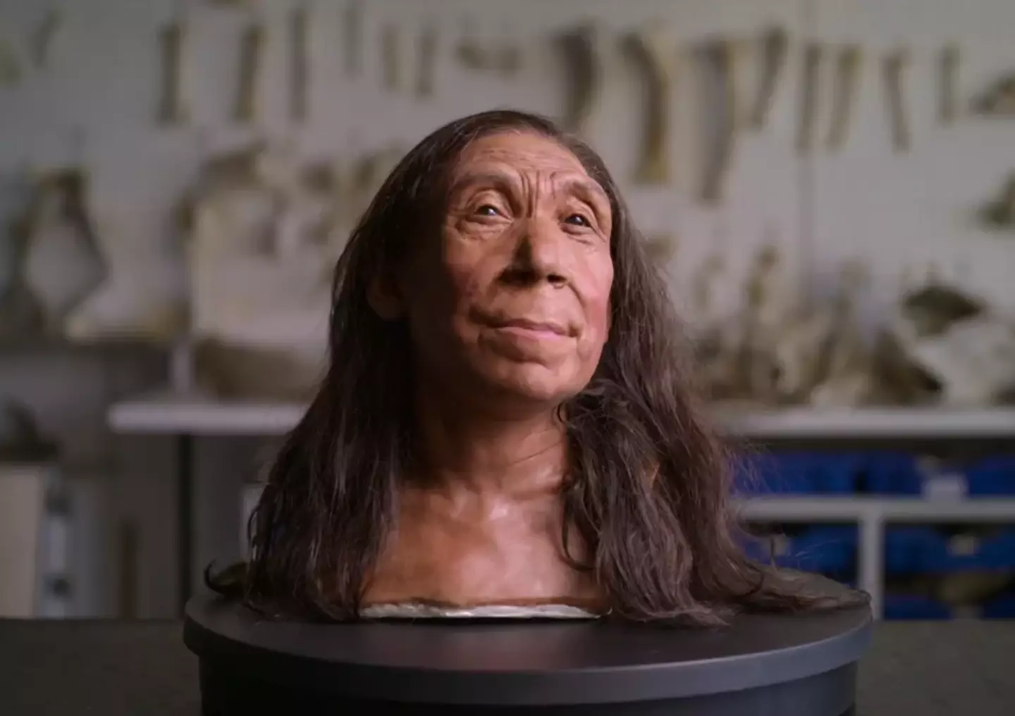 Scientists reconstructed her face. (Netflix)