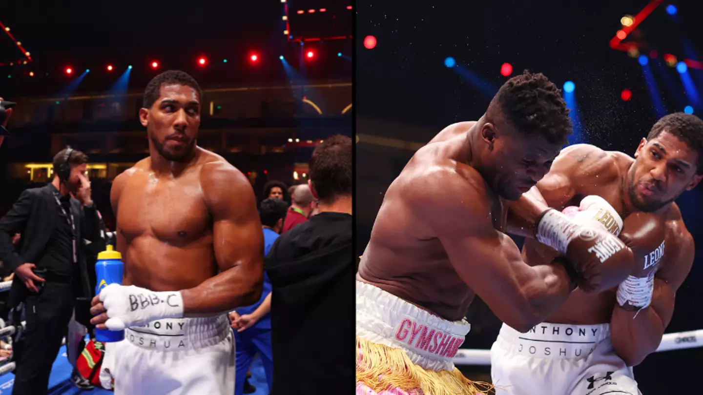 Anthony Joshua fans point out key detail that proves Francis Ngannou fight can’t have been staged
