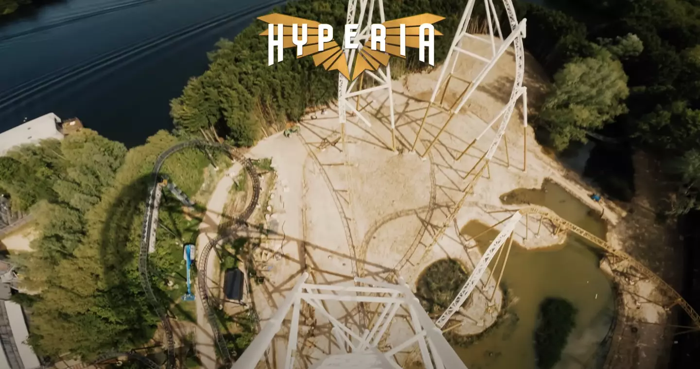 The record-breaking rollercoaster opened earlier this month. (YouTube/Thorpe Park)