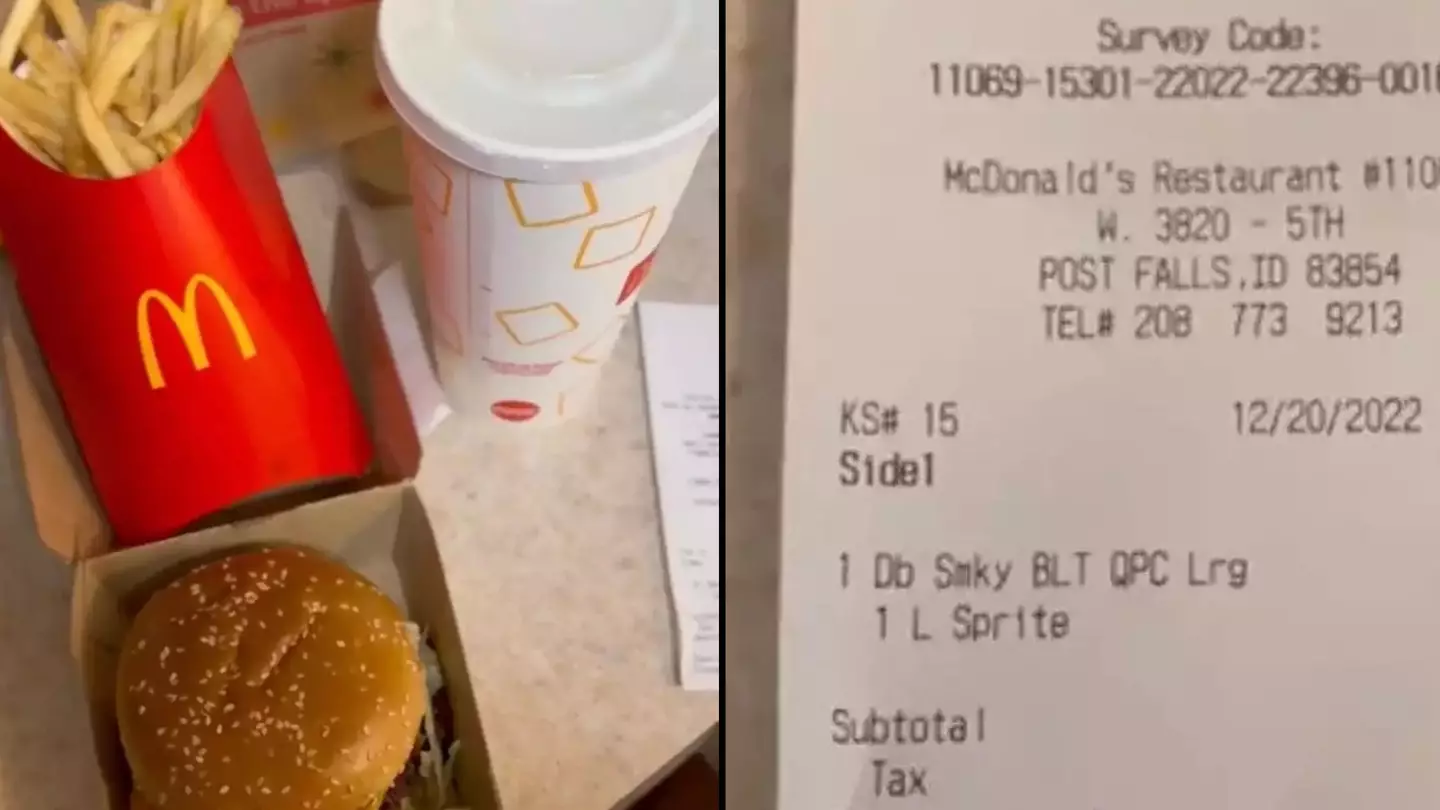 Customer says McDonald's is 'no longer affordable' after sharing receipt for his standard order
