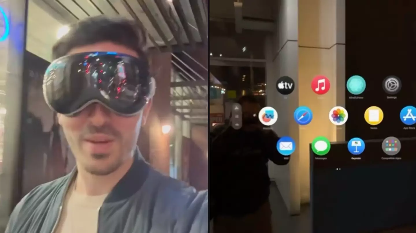 People baffled after seeing how new Apple Vision glasses work in public
