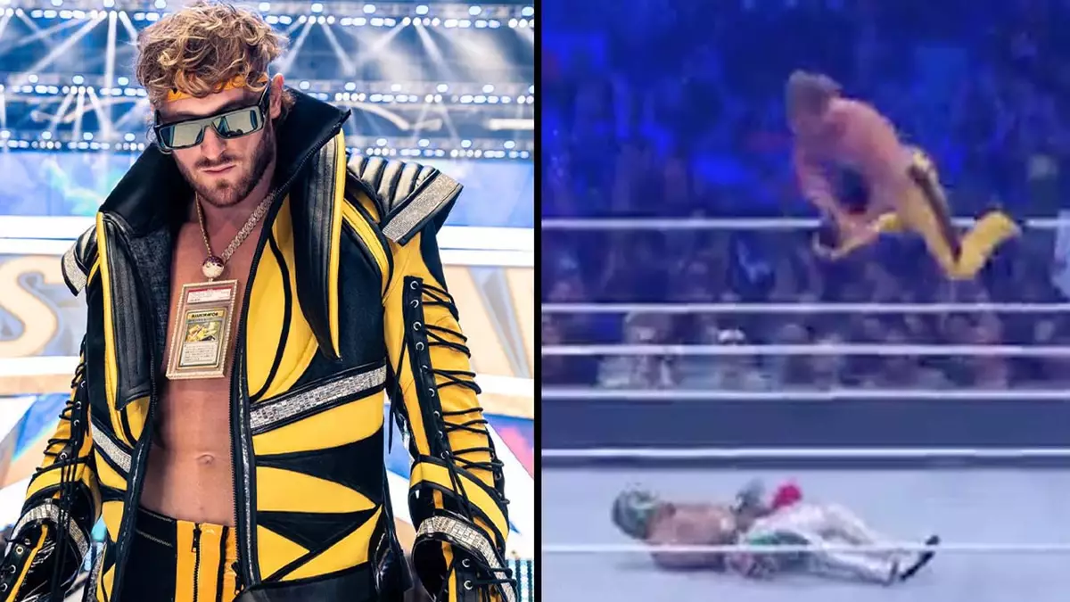 Logan Paul Enters WrestleMania Ring Wearing A $6 Million Pikachu Card