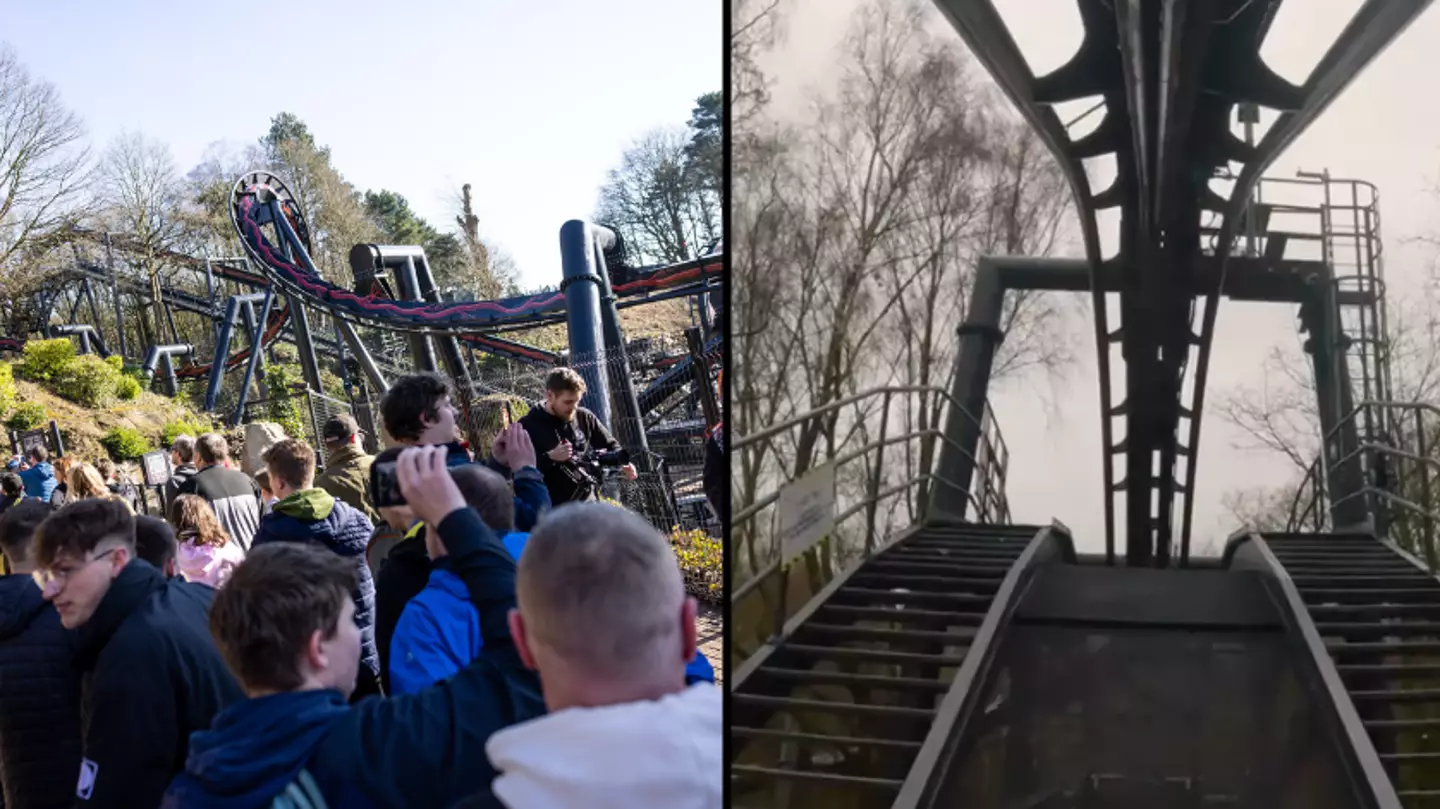 Theme park fans join four-hour queue for Alton Towers' epic new attraction