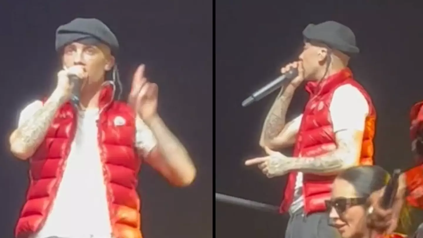 Dappy stops N-Dubz concert to tell everyone in the crowd to stop fighting