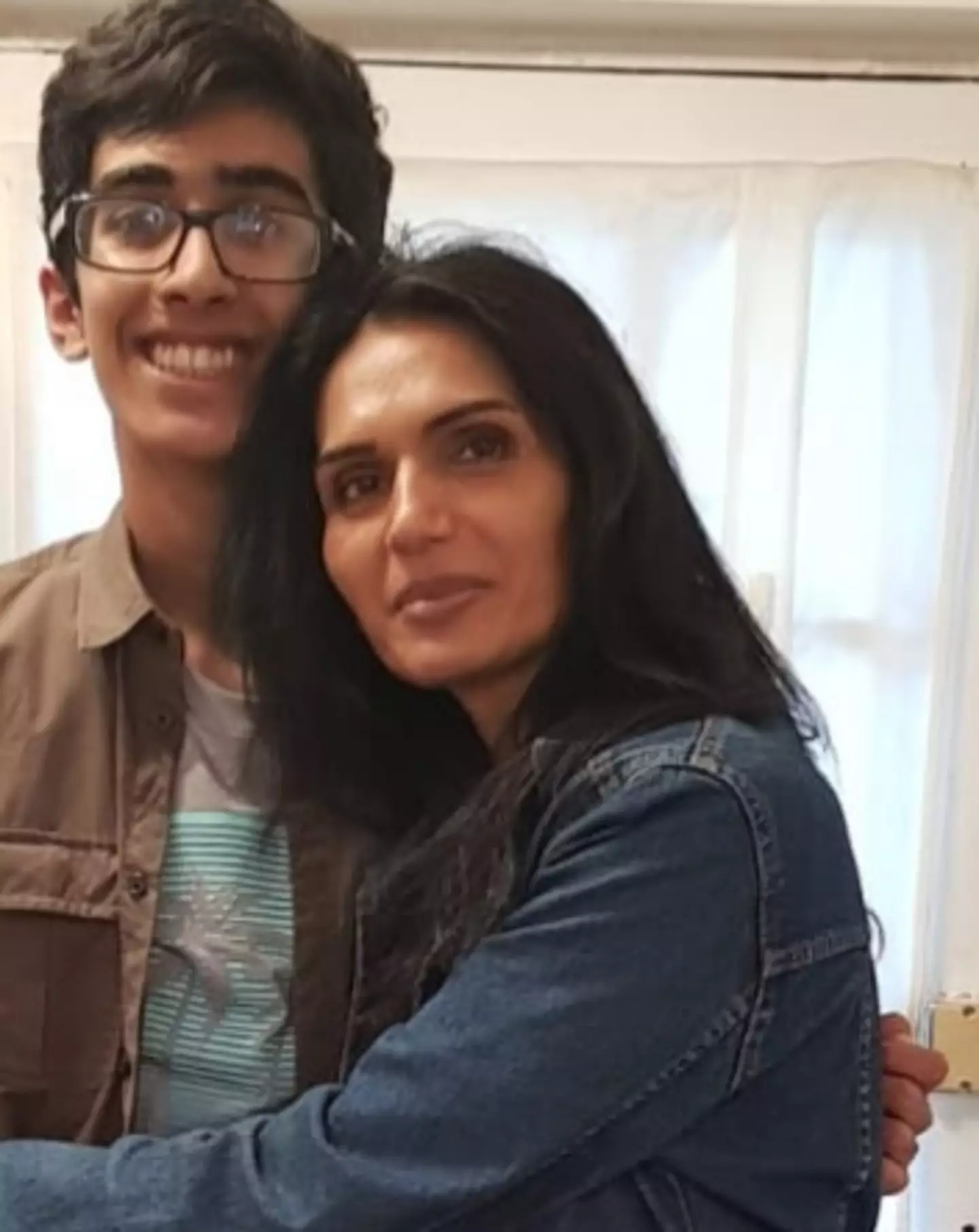 Rohan Godhania and his mother.