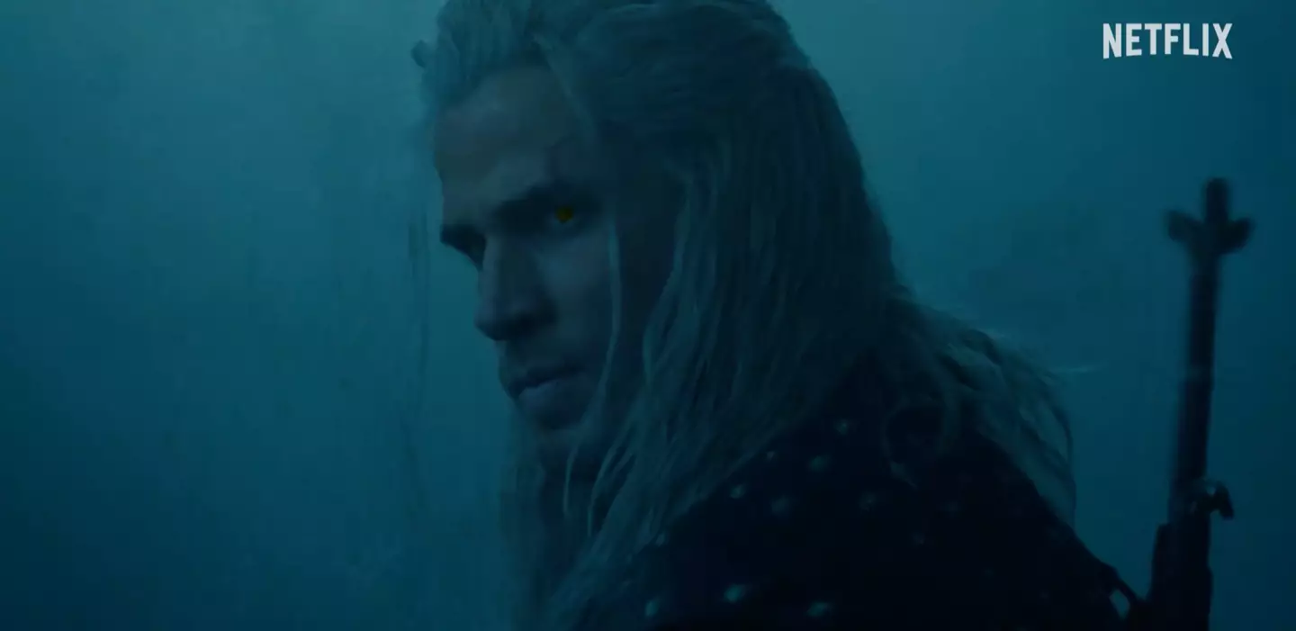 Liam Hemsworth as Geralt. (Netflix)