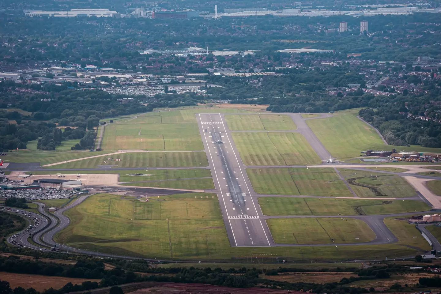 Birmingham Airport runway. (David Goddard/Getty Images)