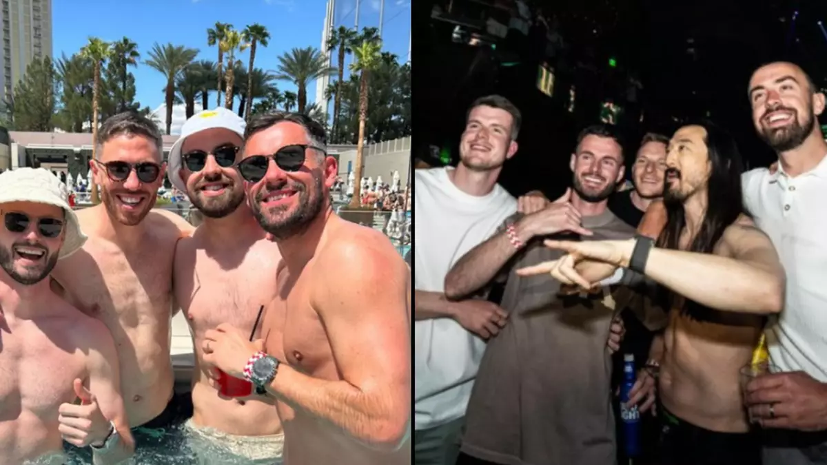 Wrexham stars spotted drinking and smoking cigars at latest Las Vegas pool  party