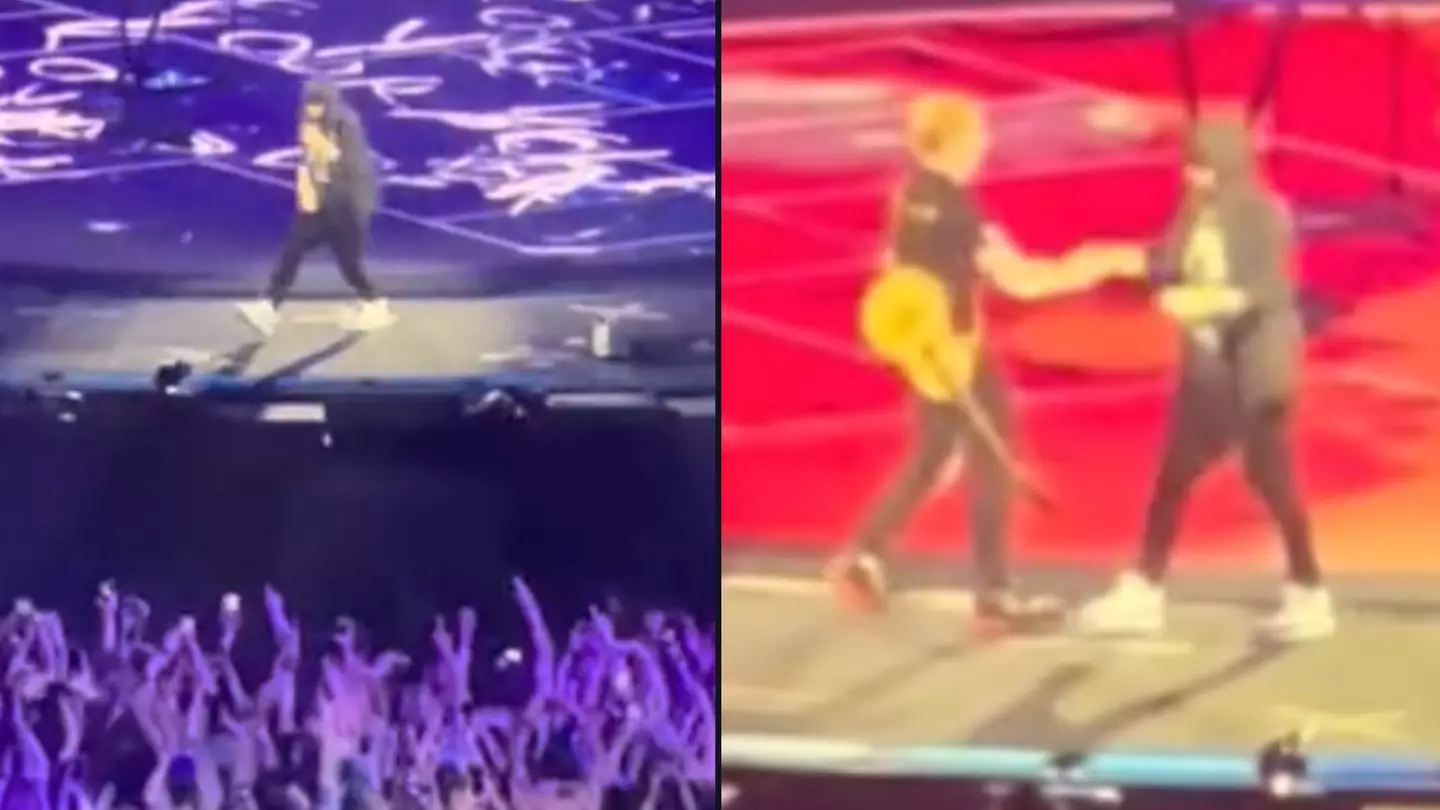Ed Sheeran fans erupt as he brings Eminem on stage to perform surprise song