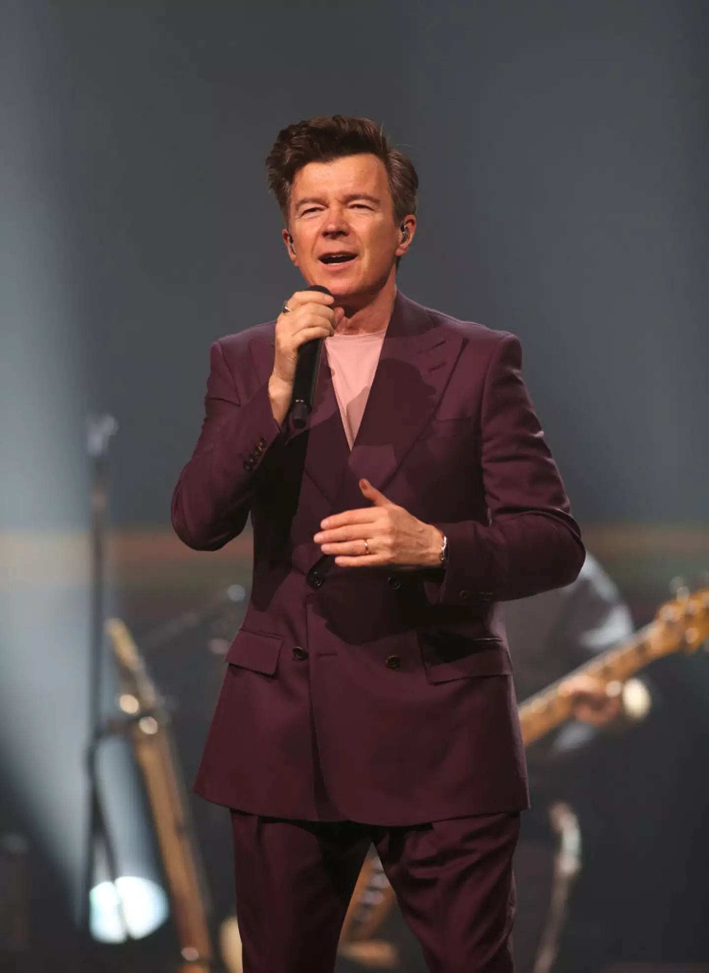 Rick Astley perfomed a test event. (Harry Herd/Redfern)