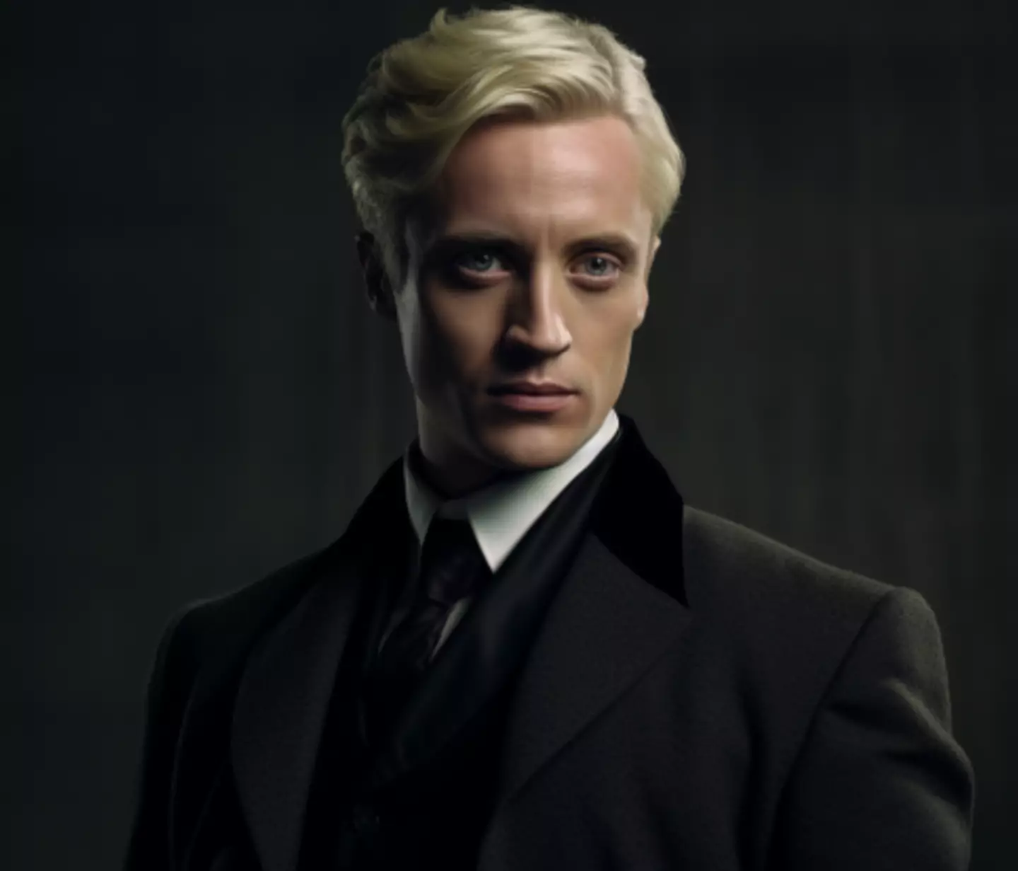 Draco hasn't followed in his dad's footsteps when it comes to hairstyles.