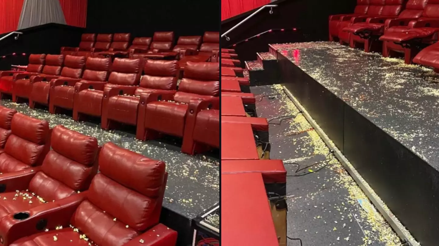 Huge debate sparked after cinema cleaner posts images telling viewers to 'raise their children better'