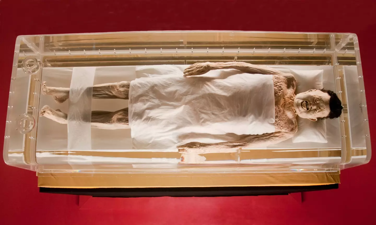 The mummy is 2,000 years old.