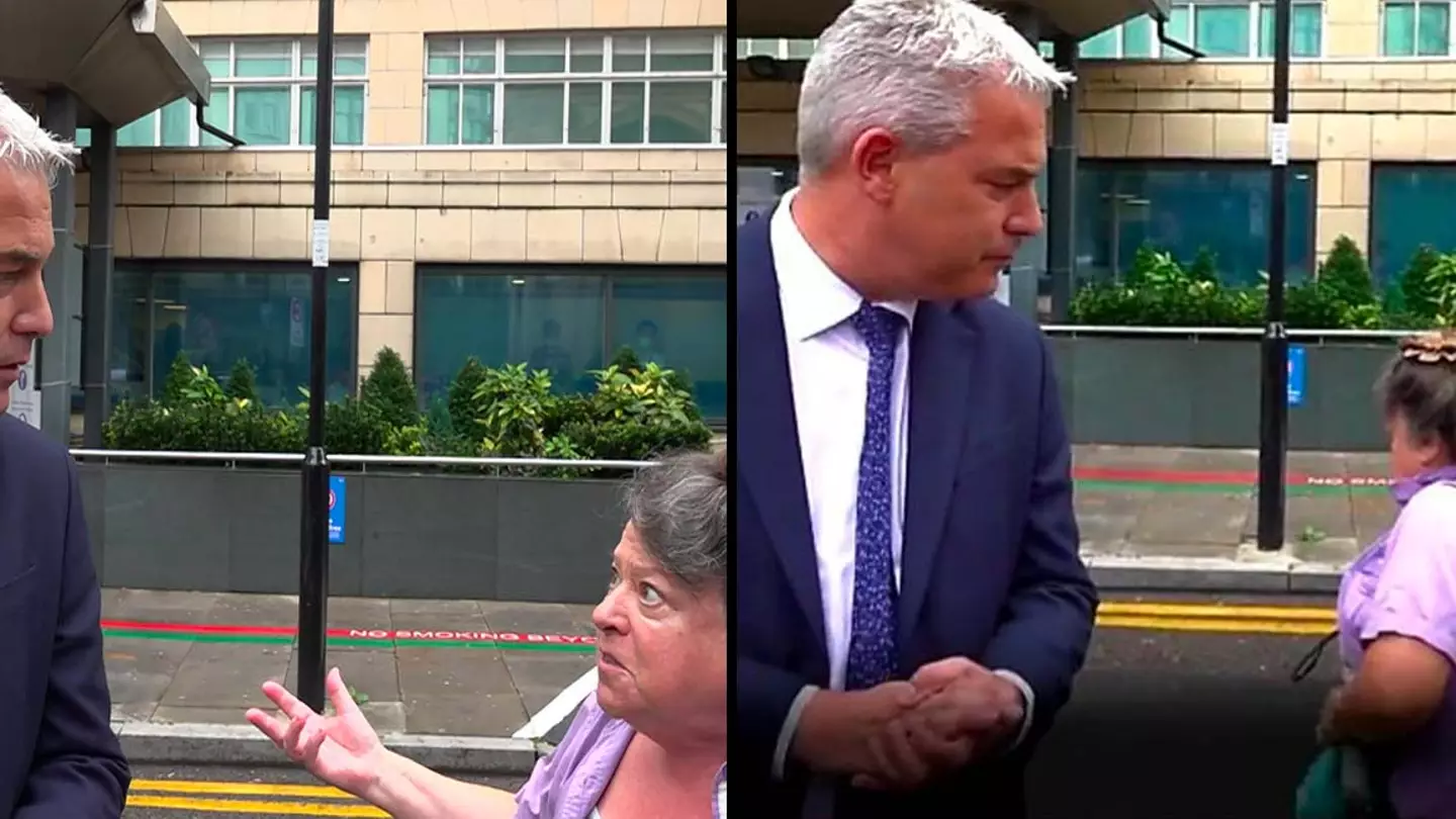 UK health secretary heckled live on camera by furious woman
