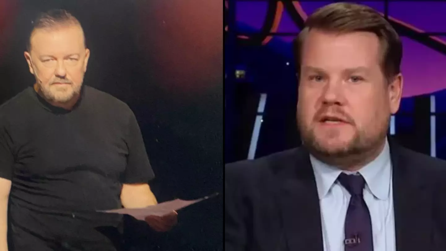 Ricky Gervais makes brutal James Corden joke in Netflix Christmas Day special