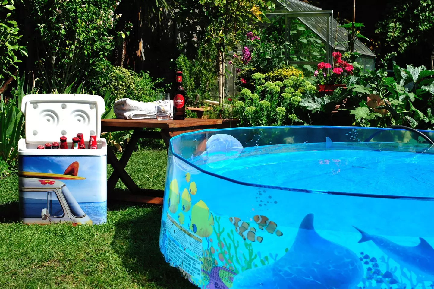 Anglian Water said a standard paddling pool can use up to 400 litres of water.