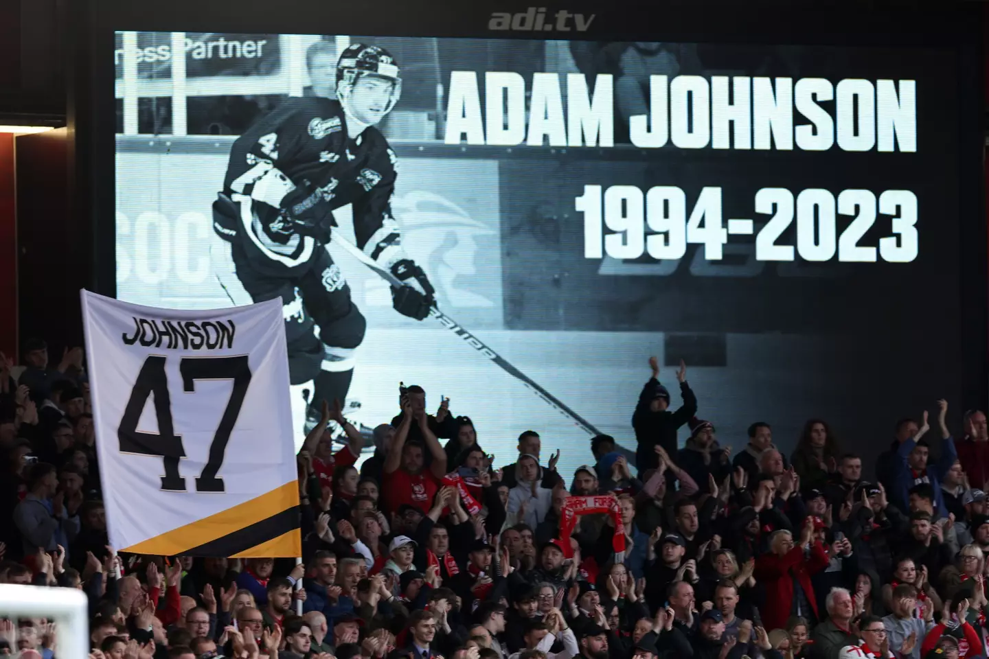Ice hockey player Adam Johnson died last year. (Matthew Ashton - AMA/Getty Images)