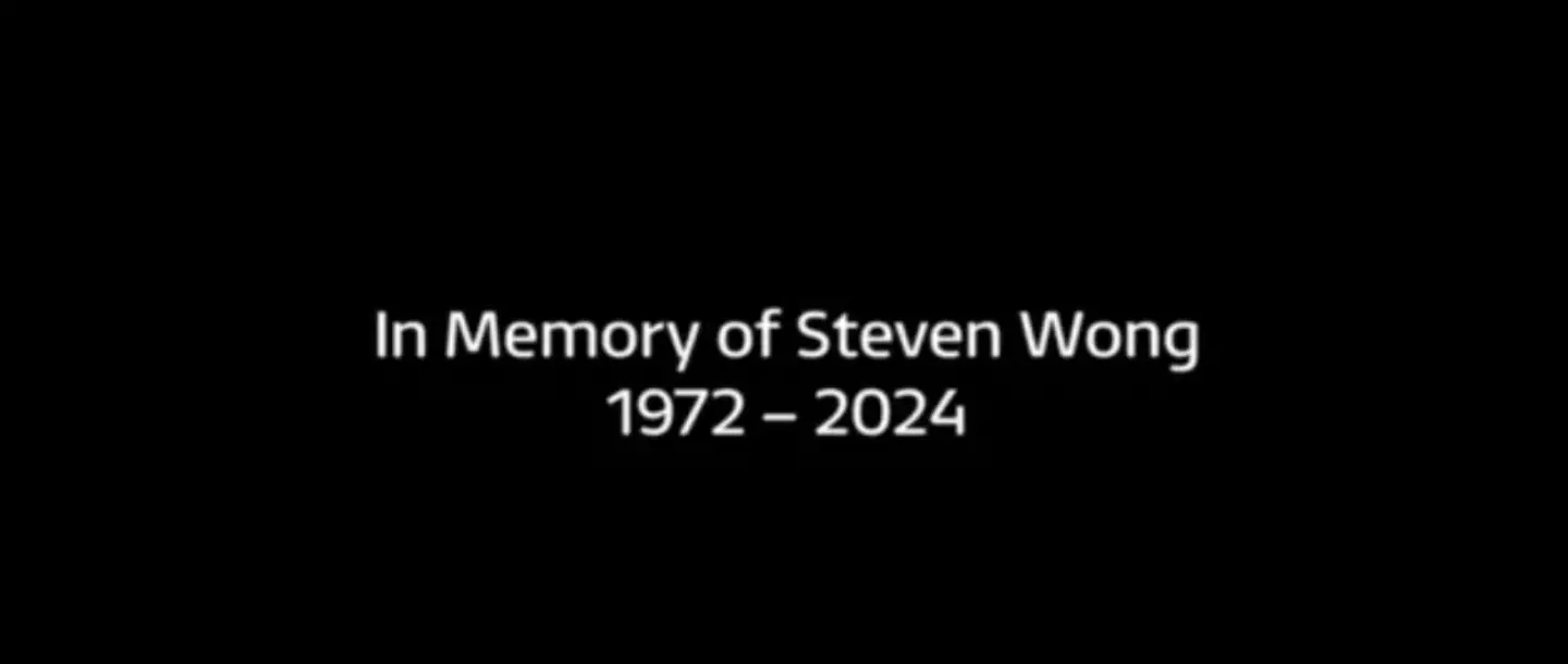 The tribute was shown at the end. (ITV)