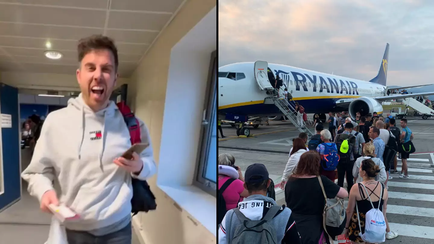 Man's Ryanair bag hack to avoid paying for a suitcase leaves everyone asking the same question