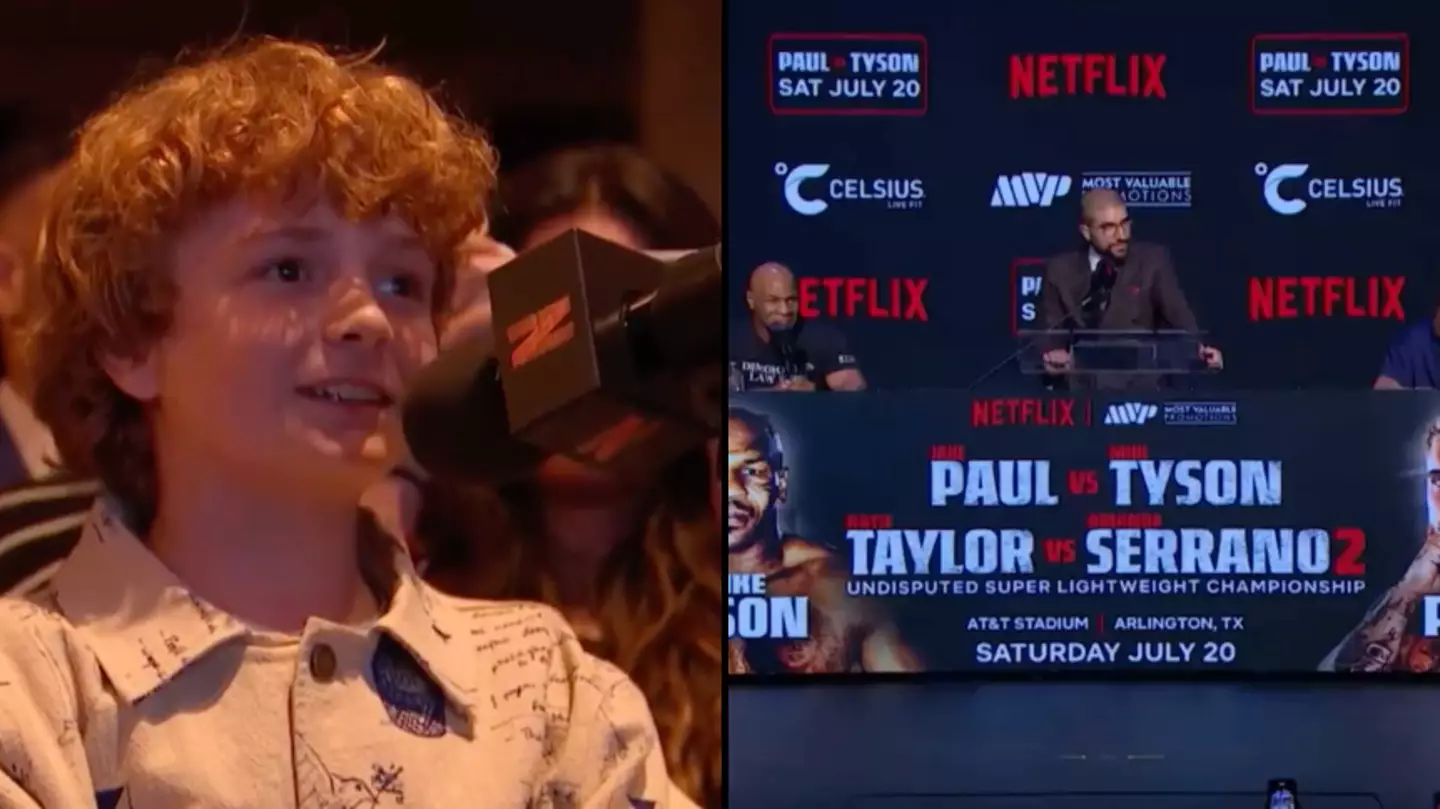 Unexpected moment Mike Tyson and Jake Paul asked what their body counts are by 14-year-old kid