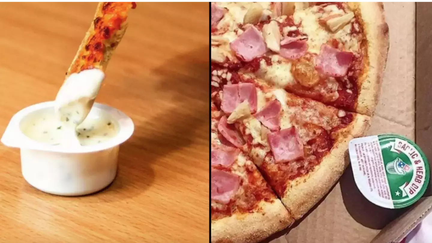 Domino's customers shocked by how many calories are in garlic and herb dip